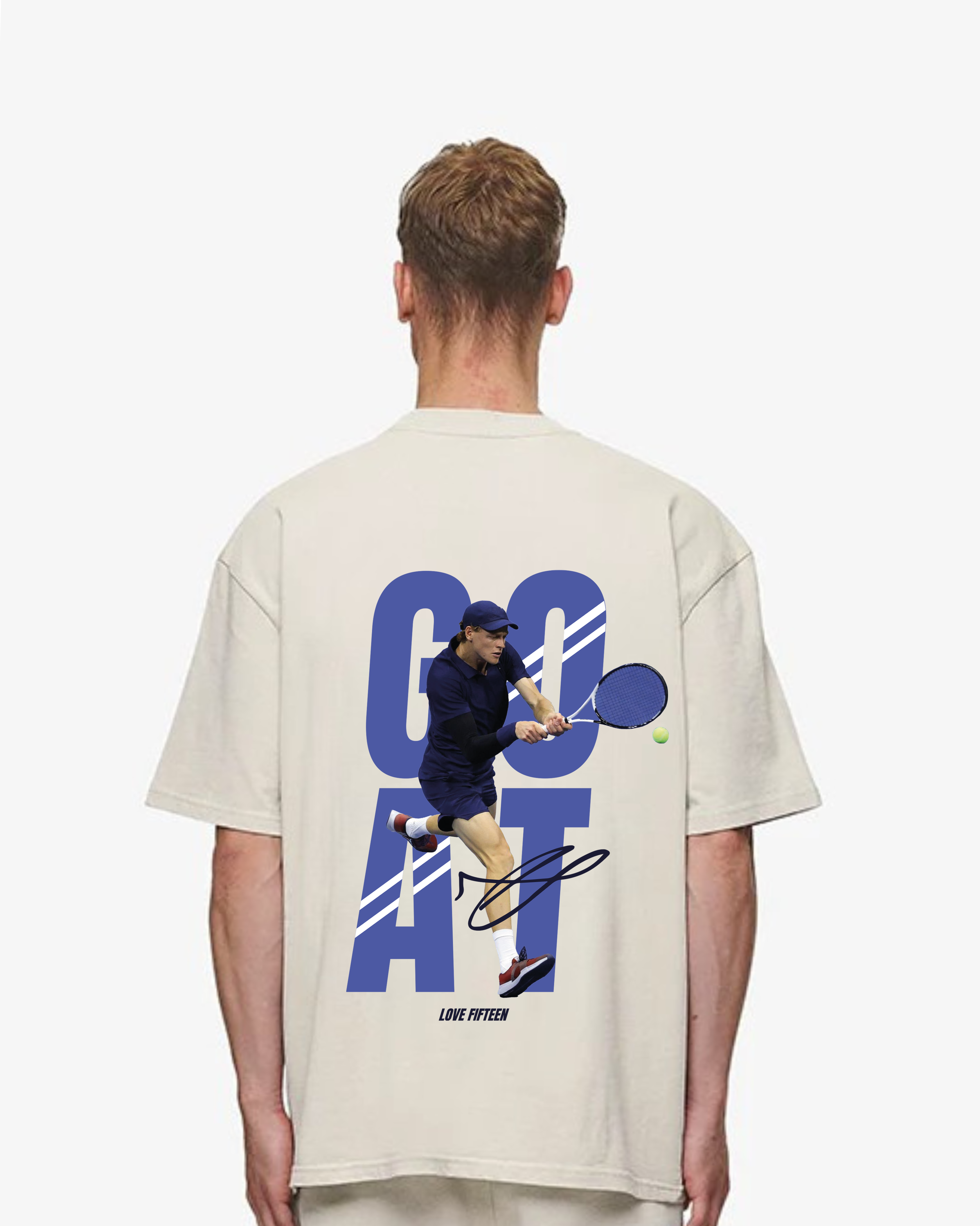 Jannik Sinner Goat Merch Oversized Shirt