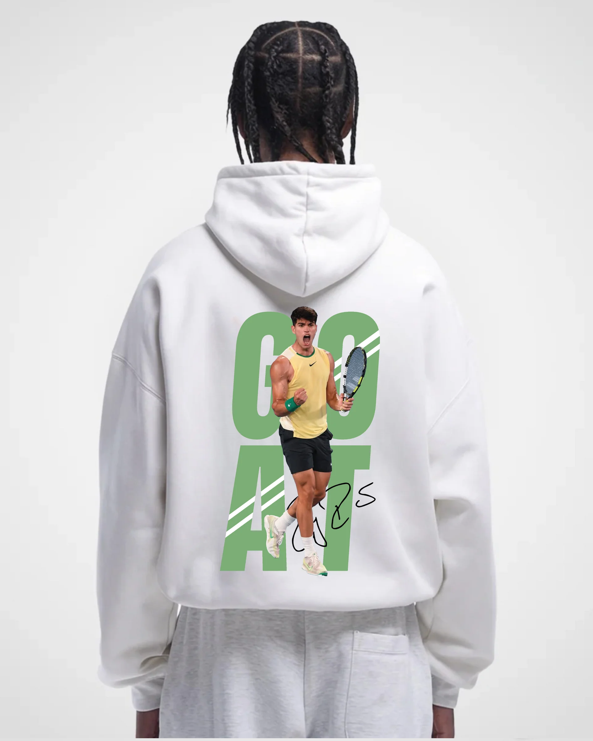 Carlos Alcaraz Goat Merch Oversized Hoodie
