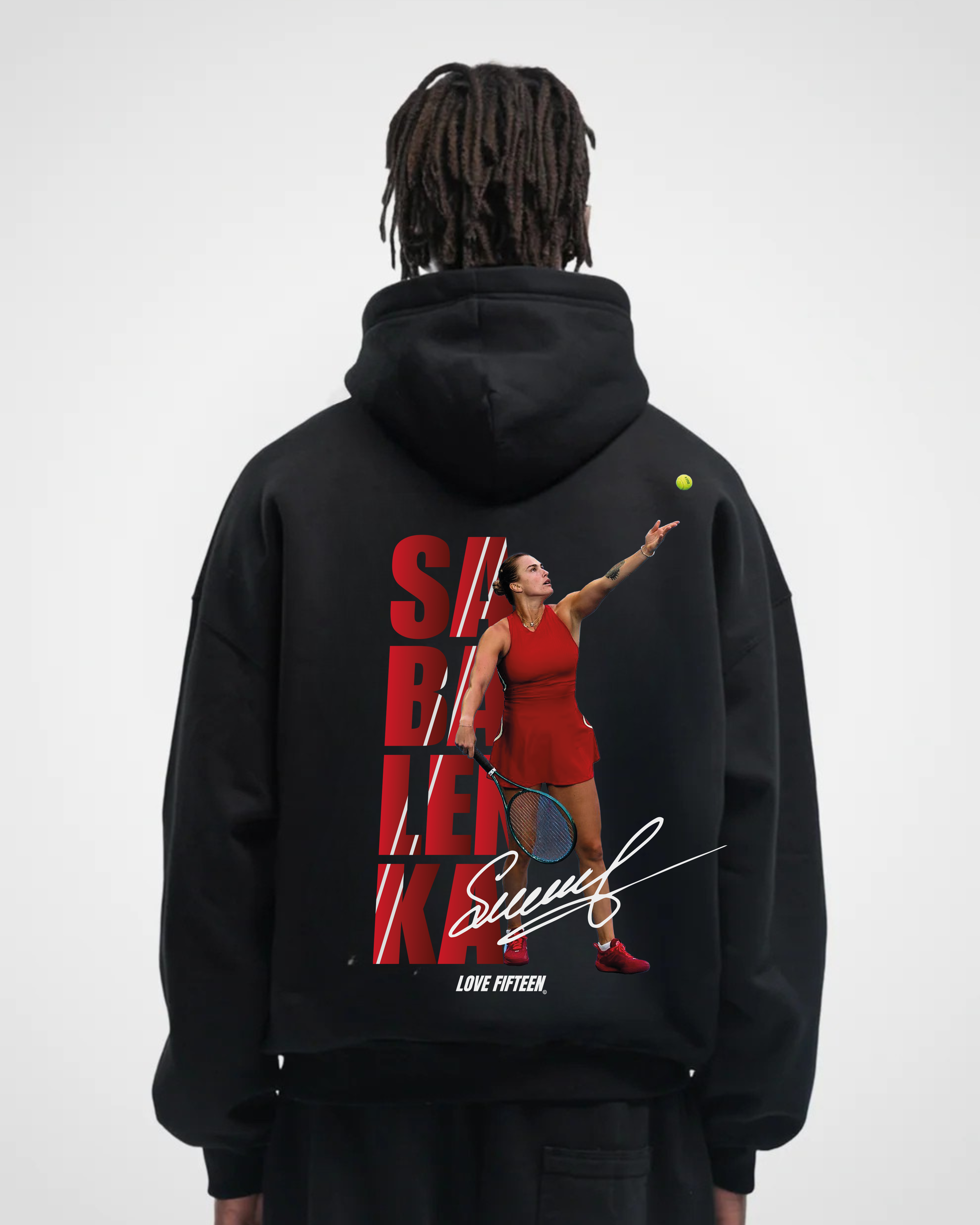 Aryna Sabalenka Red Oversized Hoodie