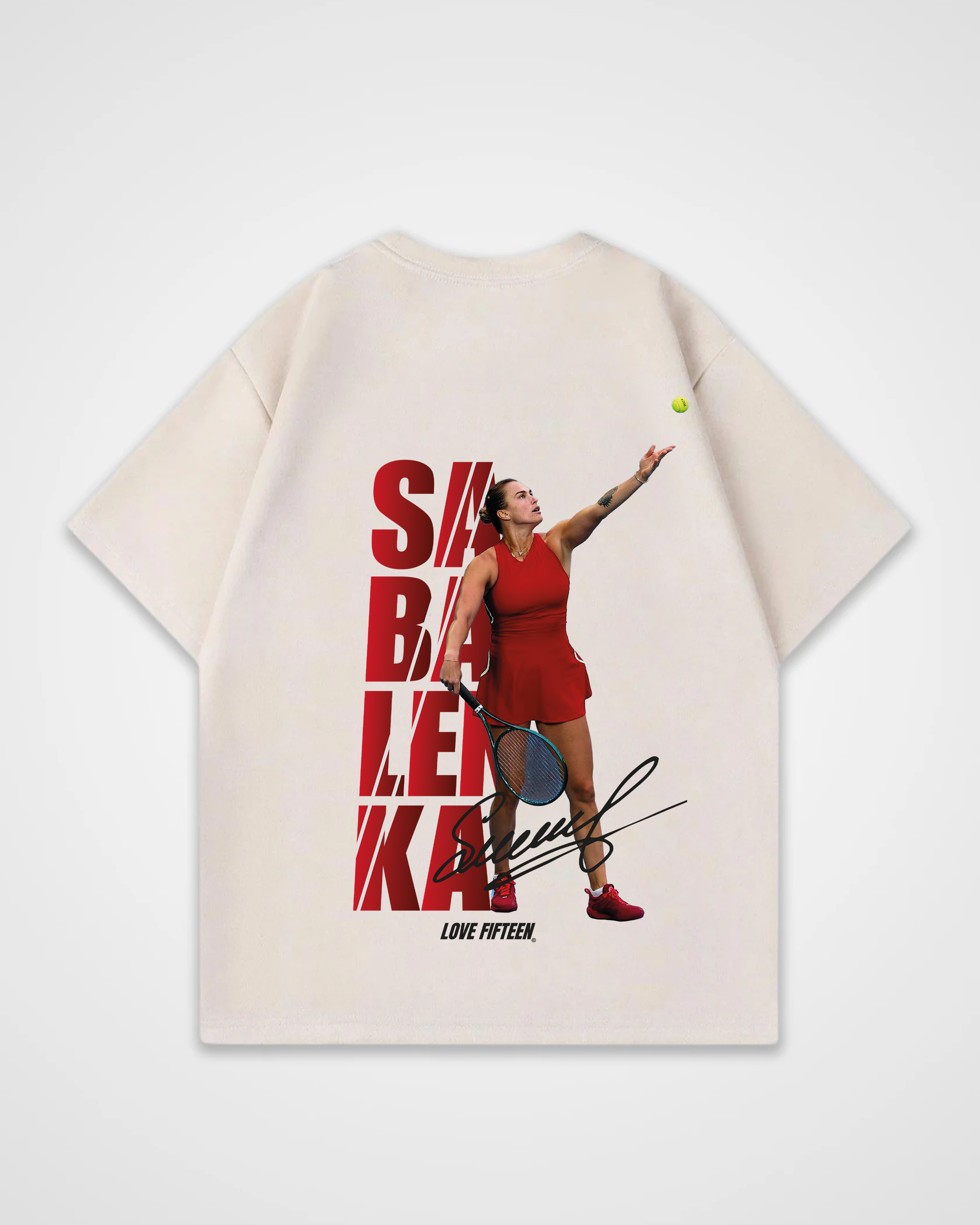 Aryna Sabalenka Red Oversized Shirt