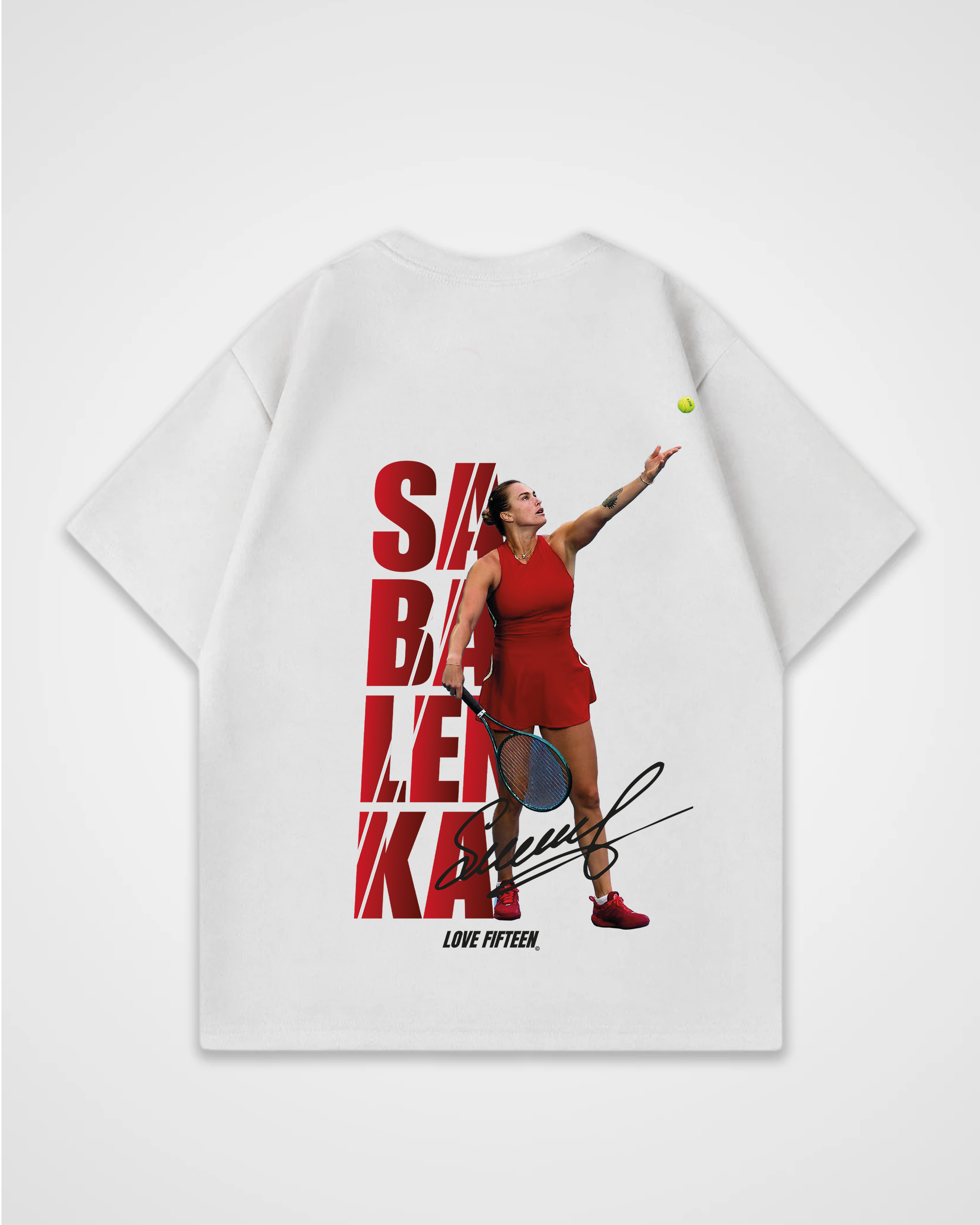 Aryna Sabalenka Red Oversized Shirt