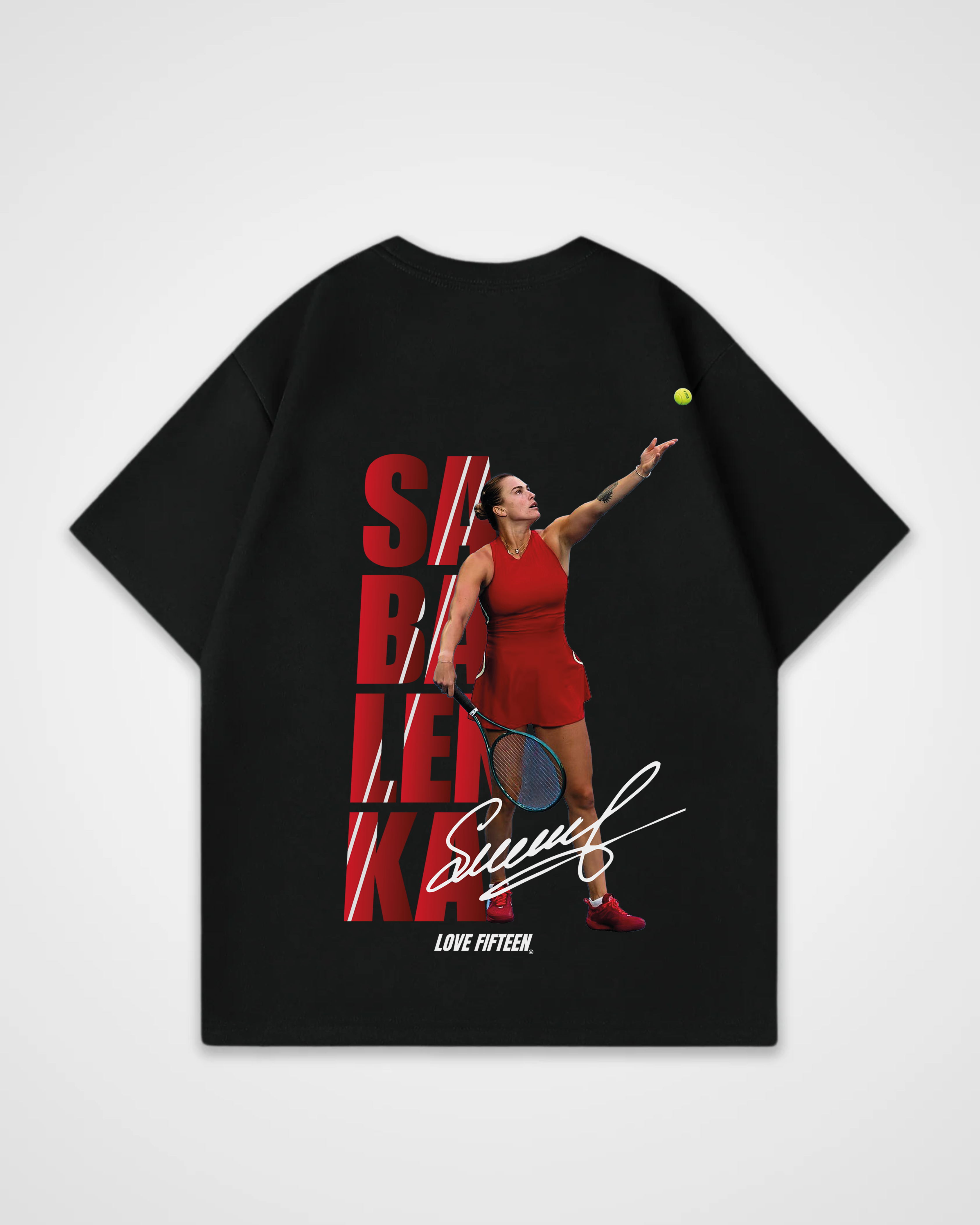 Aryna Sabalenka Red Oversized Shirt