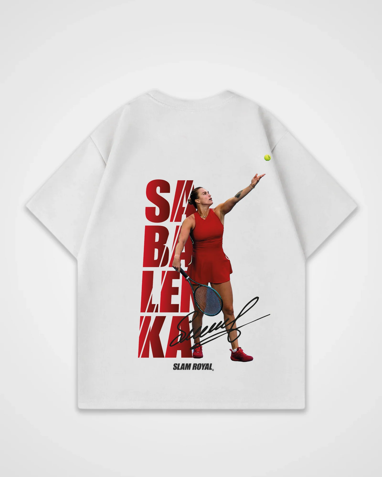 Aryna Sabalenka Red Oversized Shirt