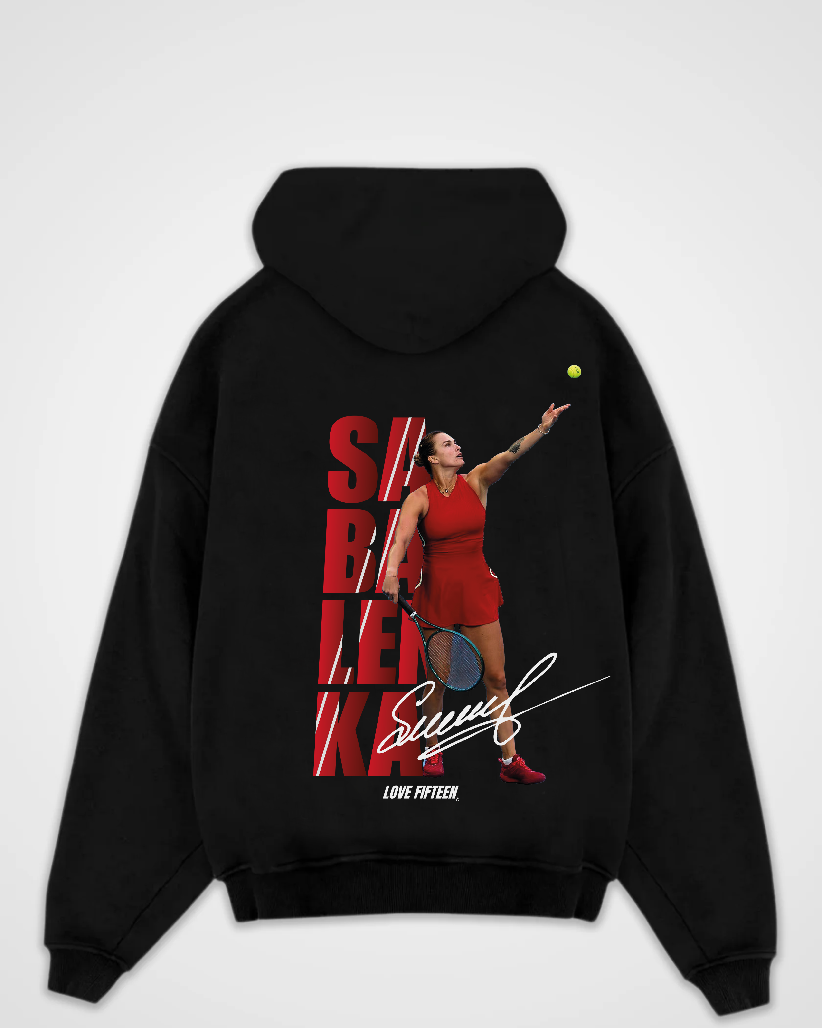 Aryna Sabalenka Red Oversized Hoodie