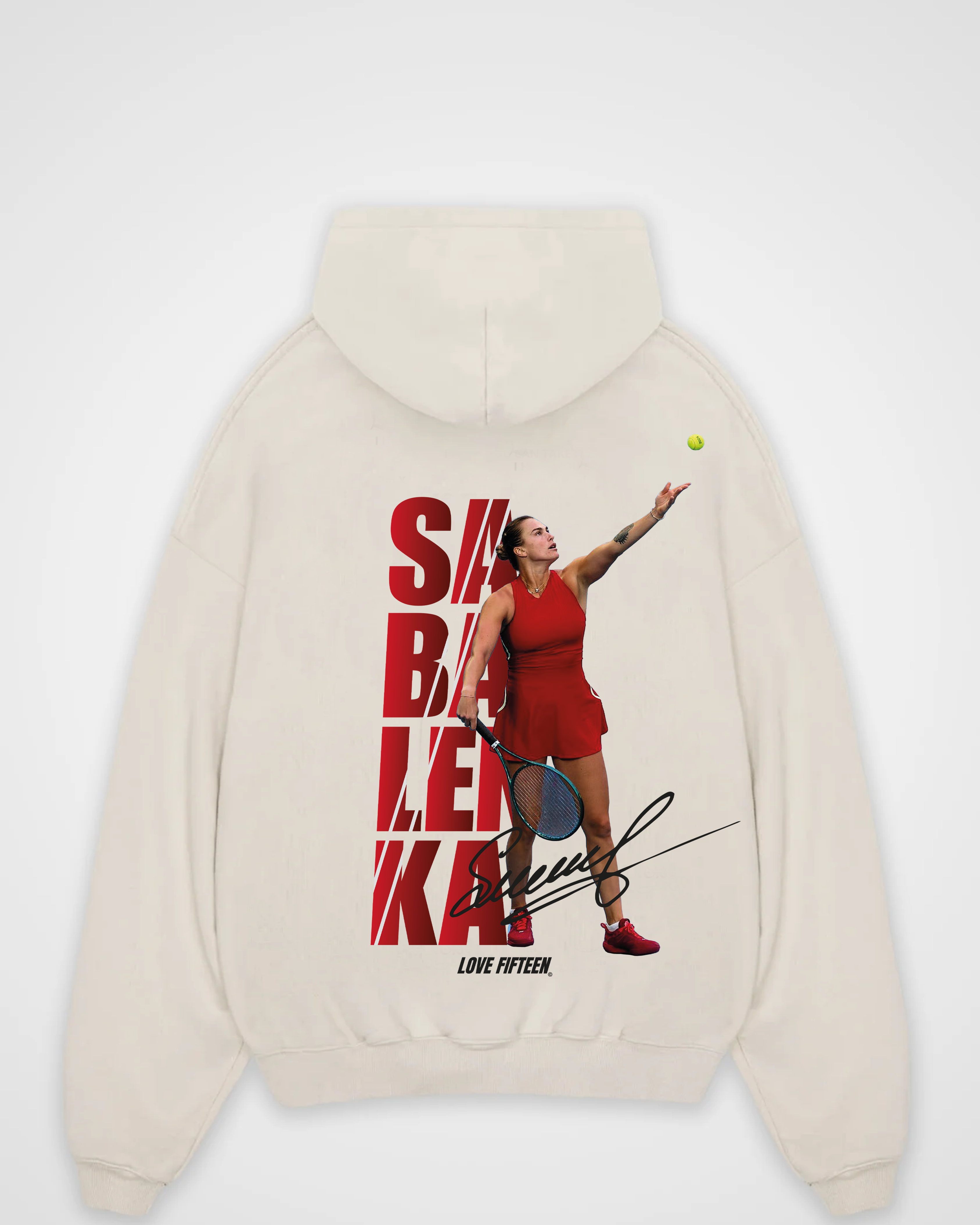 Aryna Sabalenka Red Oversized Hoodie