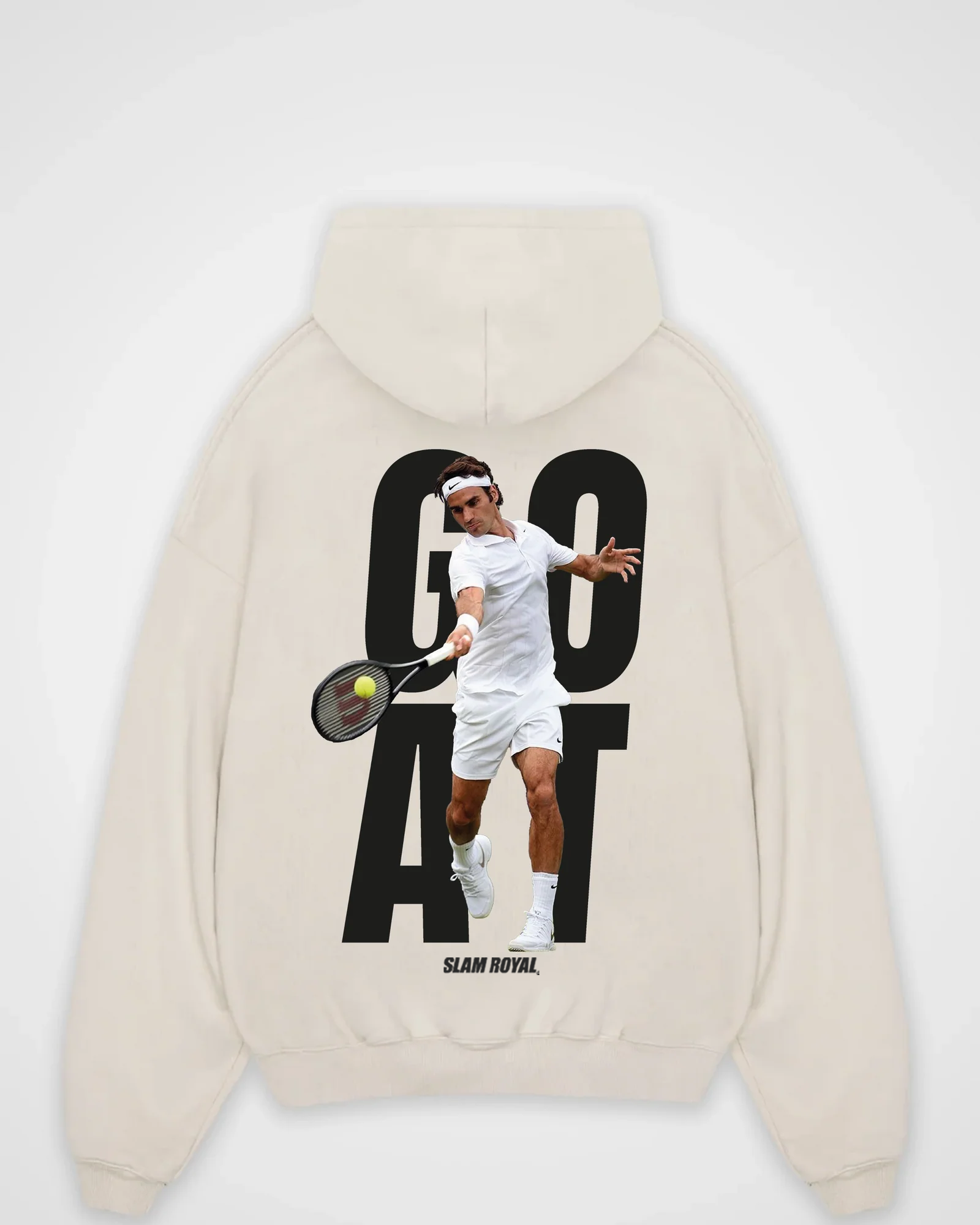 Roger Federer Goat Merch Oversized Hoodie