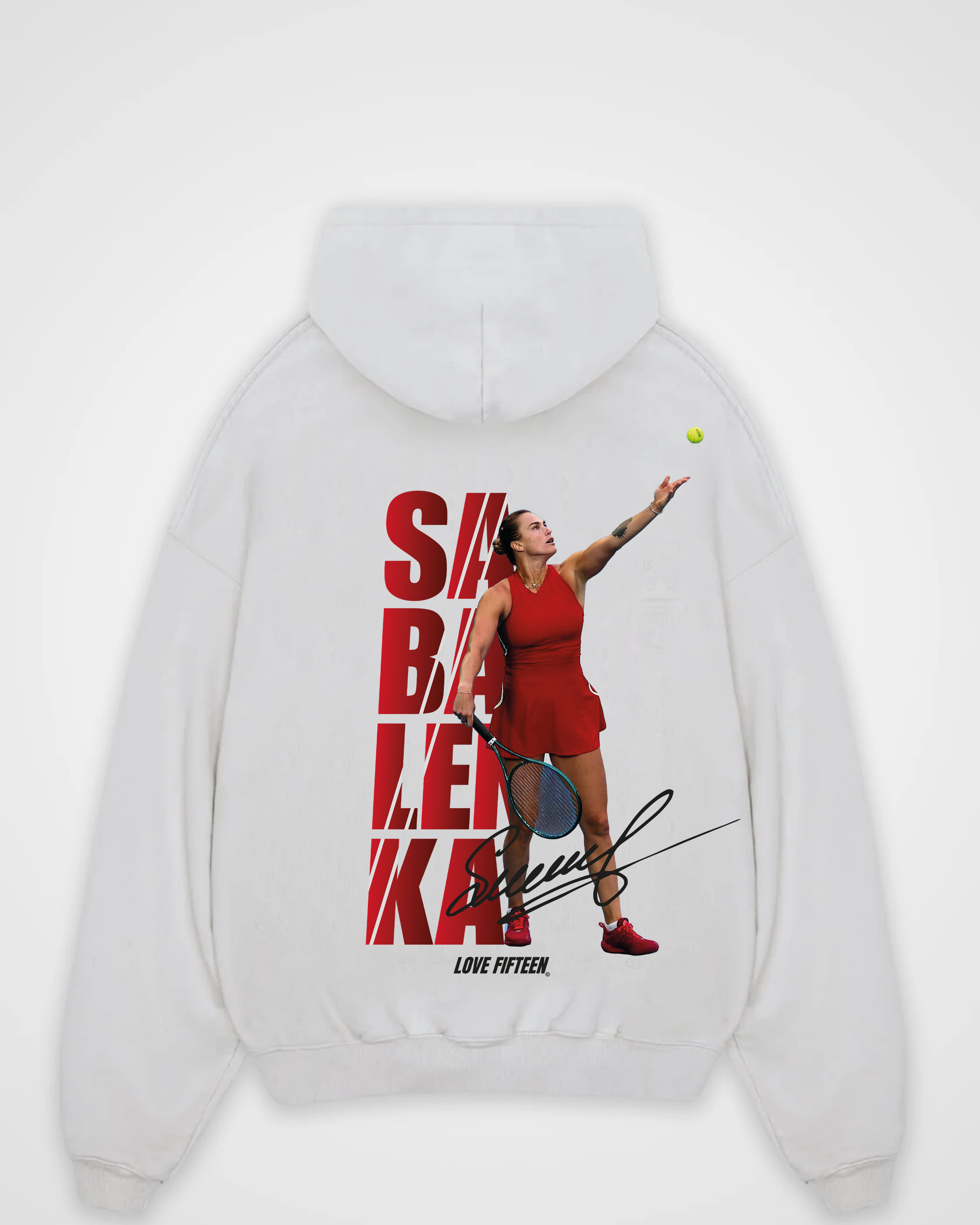 Aryna Sabalenka Red Oversized Hoodie