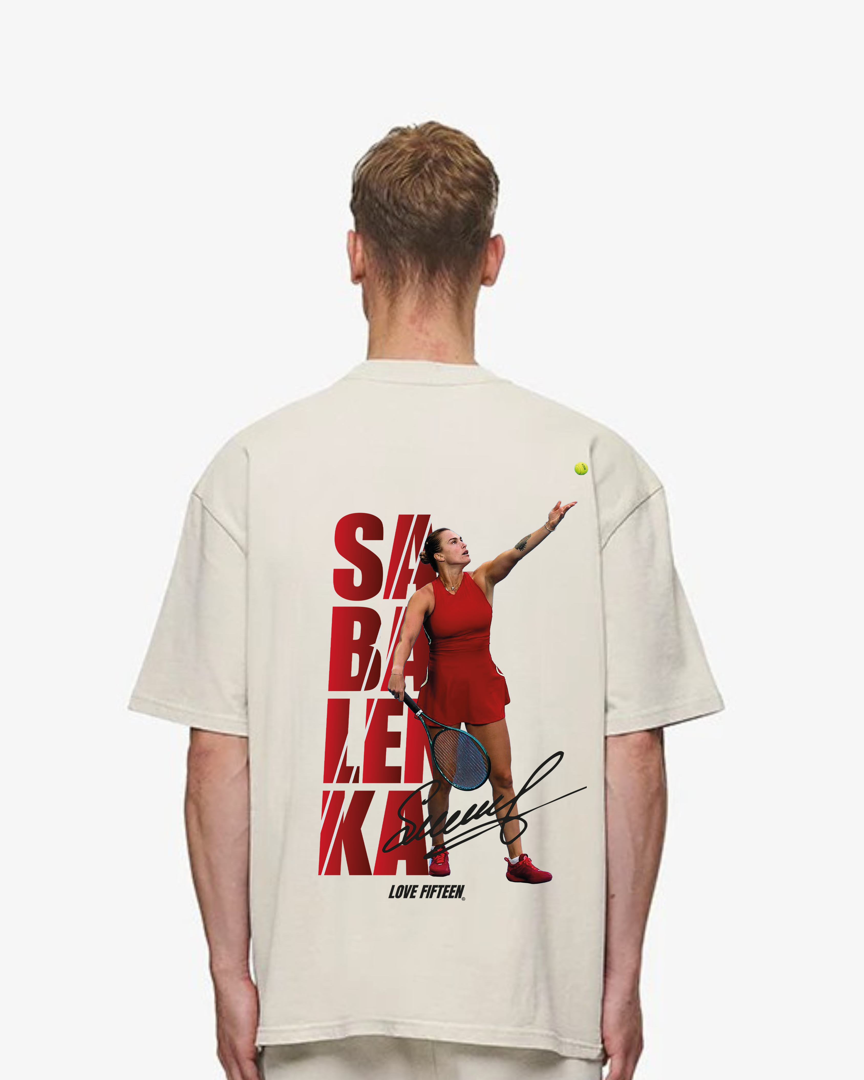 Aryna Sabalenka Red Oversized Shirt