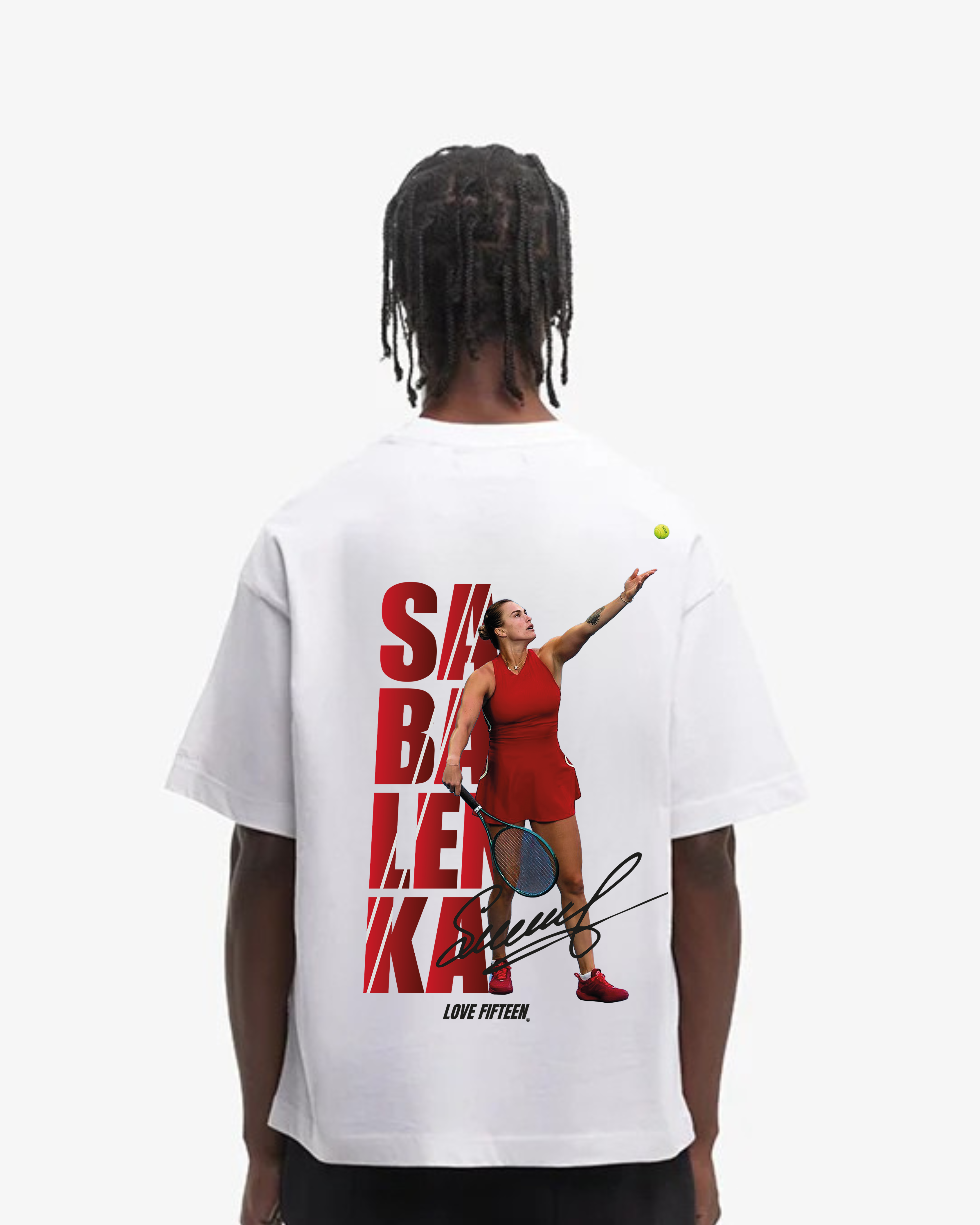 Aryna Sabalenka Red Oversized Shirt