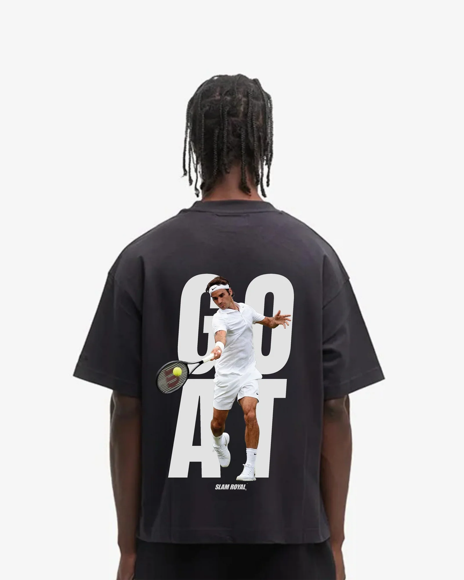 Roger Federer GOAT Merch Oversized Shirt