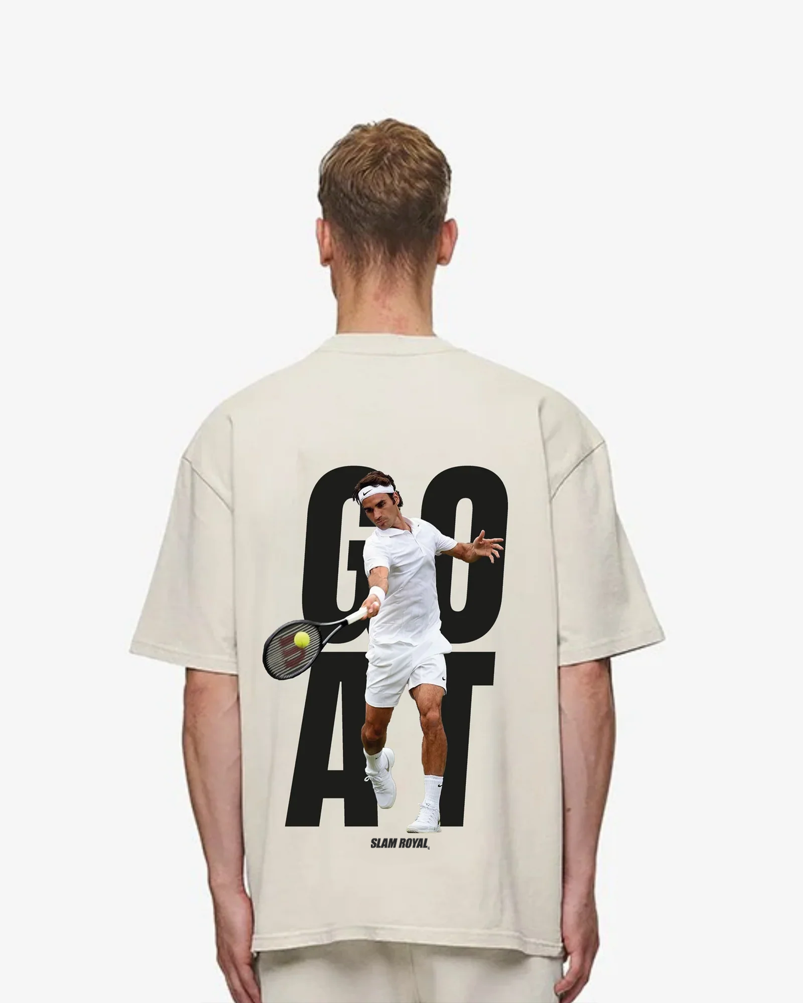 Roger Federer GOAT Merch Oversized Shirt