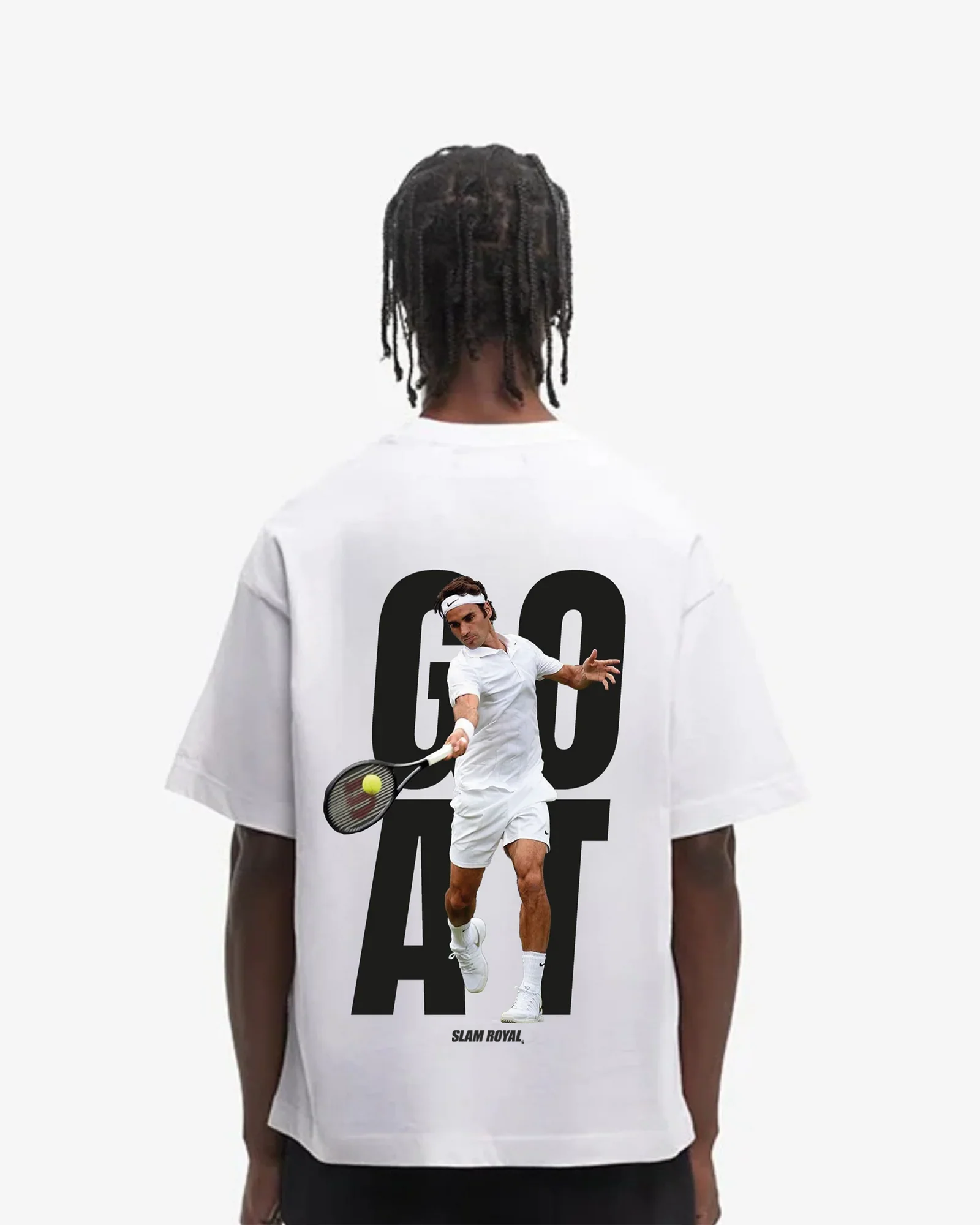Roger Federer GOAT Merch Oversized Shirt