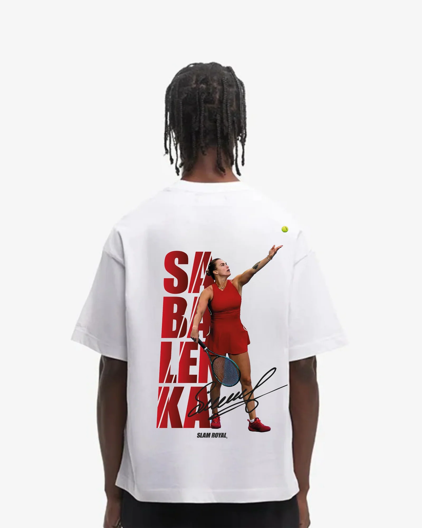 Aryna Sabalenka Red Oversized Shirt