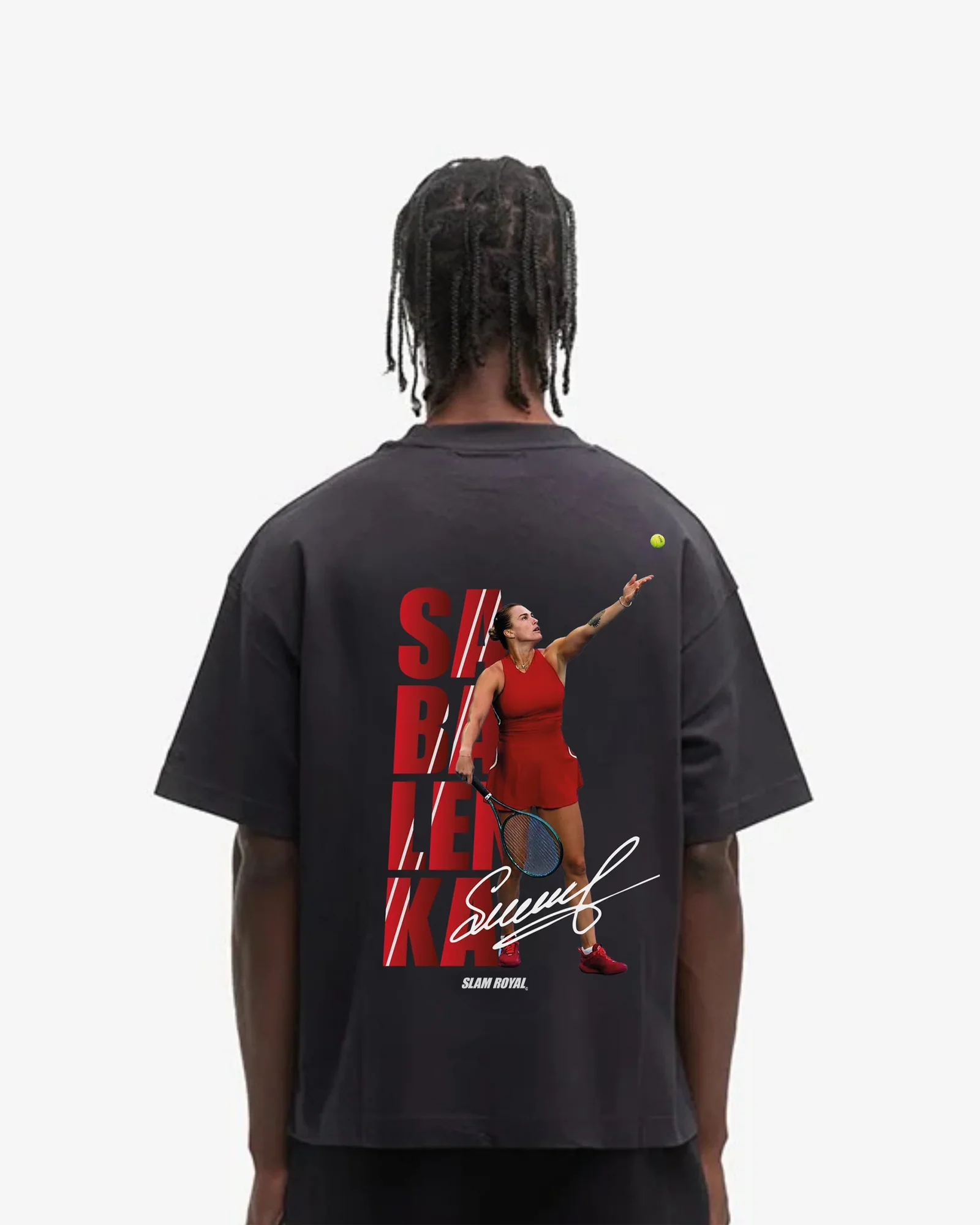 Aryna Sabalenka Red Oversized Shirt